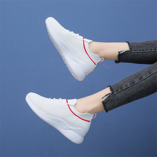 Zapatillas Deportivas Tejidas Transpirables - Ligeras y Cómodas para Correr - Image 12