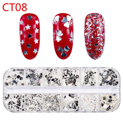Pegatinas de Uñas Láser Efecto Espejo Candy - Diseño Sinfónico Brillante - Image 25