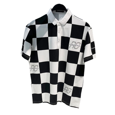 Polo Cuadriculado de Manga Corta para Hombre - Comodidad de Verano - Image 9
