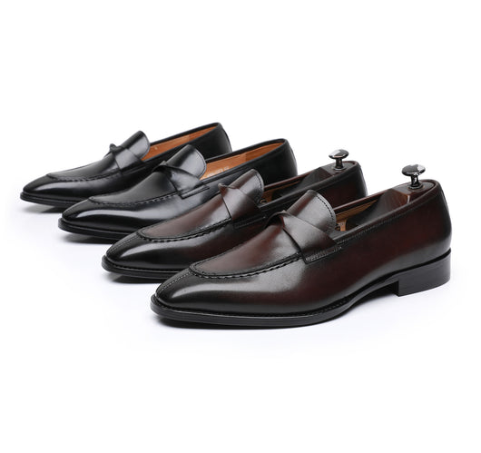 Zapatos de Cuero Genuino para Hombre Estilo Europeo y Británico - Image 25