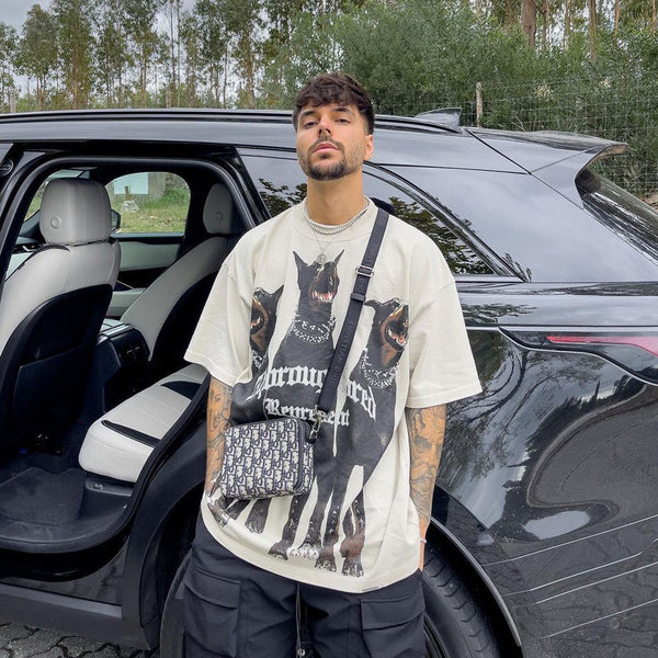 Camiseta Suelta Oversized para Hombre