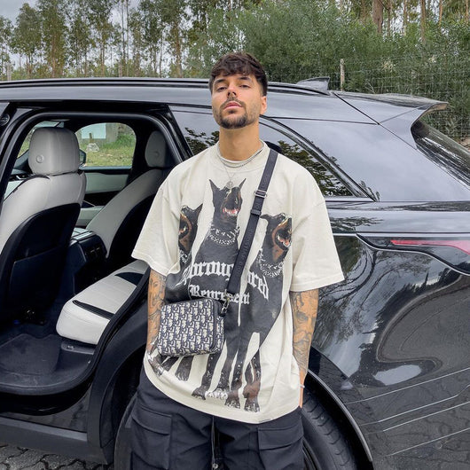 Camiseta Suelta Oversized para Hombre