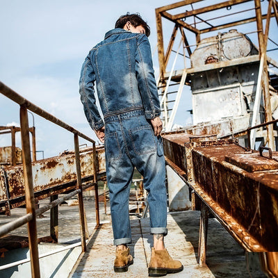 Mono de Trabajo Harajuku Desmontable para Hombre - Image 9