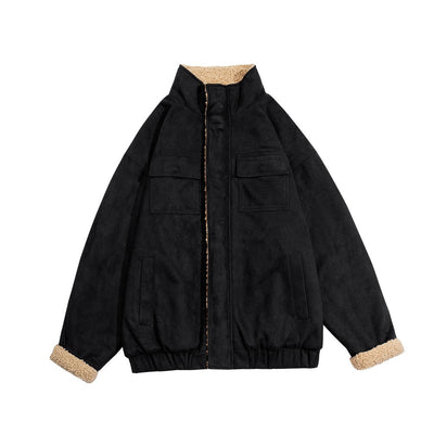 Abrigo de Lana Bereber para Hombre - Chaqueta Acolchada Retro con Forro Polar - Image 14