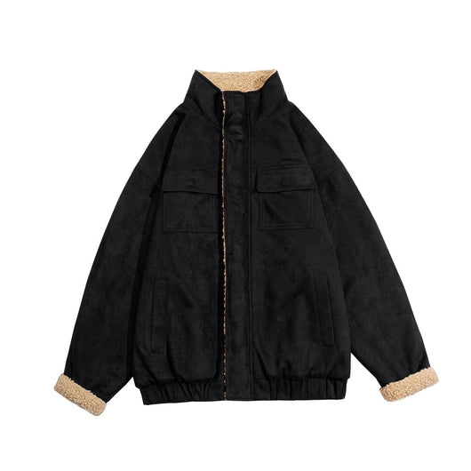 Abrigo de Lana Bereber para Hombre - Chaqueta Acolchada Retro con Forro Polar - Image 14