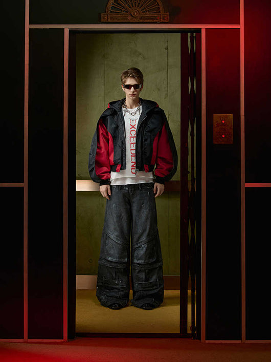 Chaqueta Acolchada con Capucha y Estructura de Perfiles Cosidos - Image 12