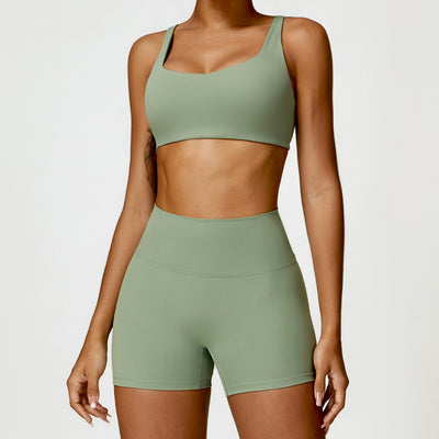 Conjunto Deportivo Yoga Cintura Alta Ajustado Secado Rápido para Mujer - Image 20