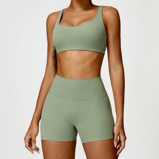 Conjunto Deportivo Yoga Cintura Alta Ajustado Secado Rápido para Mujer - Image 20