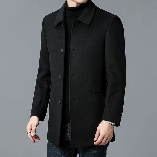 Abrigo de Lana Reversible para Hombre - Uso Todo el Año - Image 4