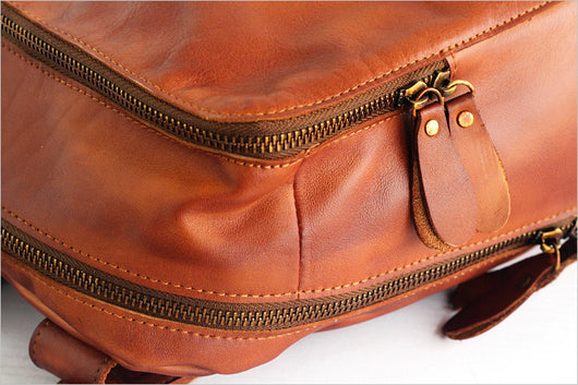 Bolsa de Viaje en Cuero Genuino con Acabado Vintage Artesanal - Image 6