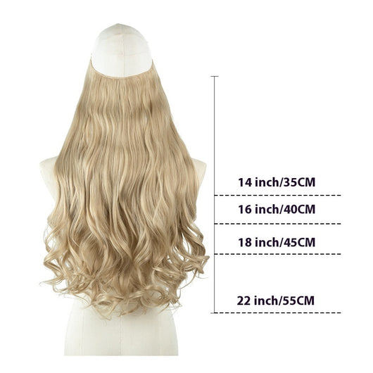 Peluca Ondulada Larga Invisible con Línea U - Cabello Natural Completo - Image 5