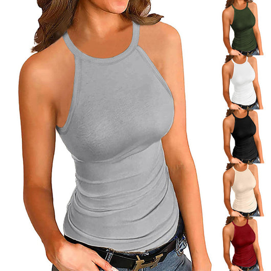 Musculosa Slim Fit de Hilo Sólido