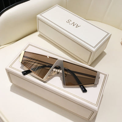 Gafas de Sol Triangulares Trendy para Hombre y Mujer - Estilo Hip Hop - Image 5