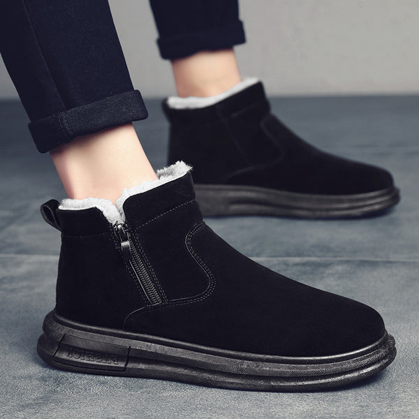 Zapatos Casuales de Cuero para Hombre - Diseño Liso y Versátil