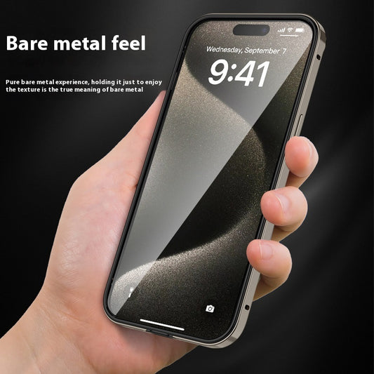 Funda Protectora de Titanio y Aluminio con Bordes Reforzados a Prueba de Caídas