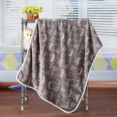 Manta Térmica de Franela Coral con Estampado - Ideal para Aire Acondicionado y Mascotas - Image 21
