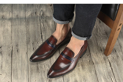 Zapatos de Cuero para Hombre Mocasines Elegantes - Image 9