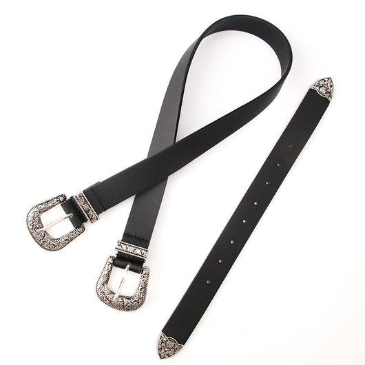 Cinturón para Dama con Hebilla Doble Tallada - Image 12