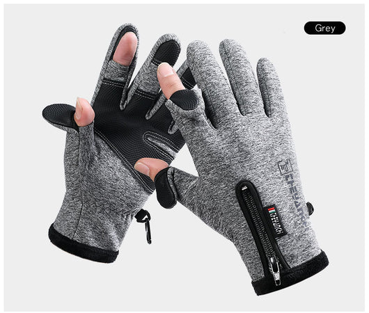 Guantes de Invierno Unisex con Dedos Abatibles, Táctiles e Impermeables para Ciclismo, Pesca y Esquí - Image 17