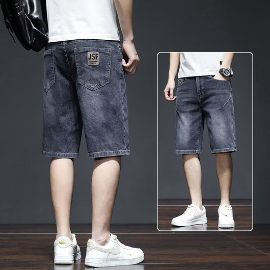Shorts de Mezclilla Rectos Ligeros para Hombre - Perfecto para Verano - Image 10