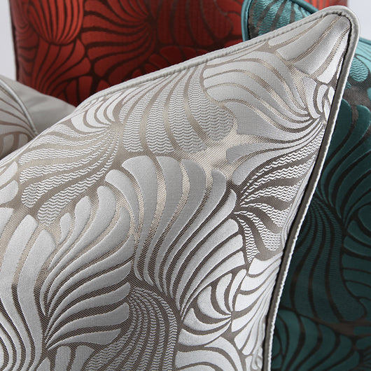 Funda de Almohada Decorativa Multicolor - Gris, Verde y Plata - Image 6