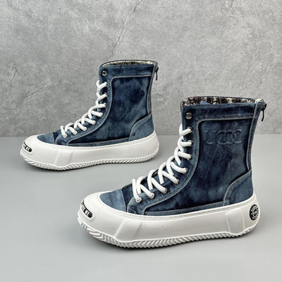 Botas Canvas Altas para Hombre - Estilo Versátil y Moderno - Image 7