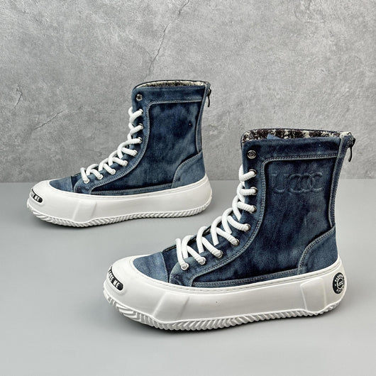 Botas Canvas Altas para Hombre - Estilo Versátil y Moderno - Image 7