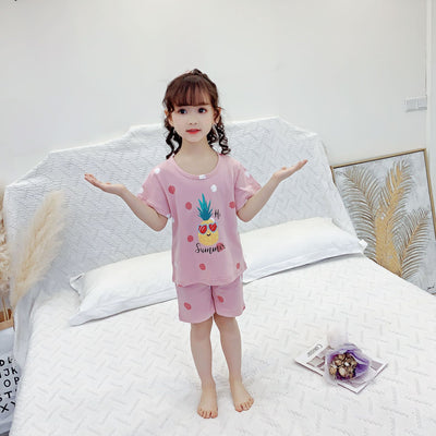 Pijama Infantil Niña Verano Algodón Manga Corta Dos Piezas - Image 18