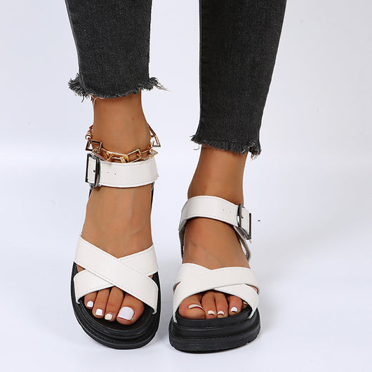 Sandalias de Playa con Hebilla Pez - Calzado Versátil para Mujer - Image 7