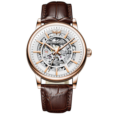 Reloj Mecánico Automático Multifuncional con Esfera Transparente y Resistencia al Agua - Image 5