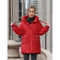 Abrigo de Invierno con Capucha y Bolsillos - Chaqueta de Algodón Grueso para Mujer