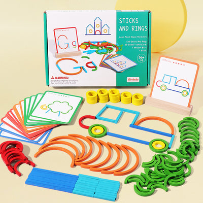 Juego Educativo de Madera para Desarrollo del Pensamiento Infantil