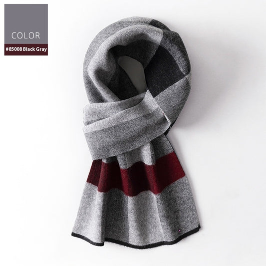 Bufanda Cuadros para Hombre Reversible - Abrigo Invierno Doble Cara - Image 2