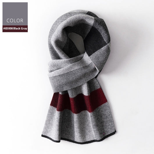 Bufanda Cuadros para Hombre Reversible - Abrigo Invierno Doble Cara - Image 2