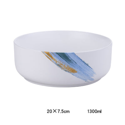 Plato Hondo Cerámica Nórdica Minimalista para Comida Occidental - Image 13