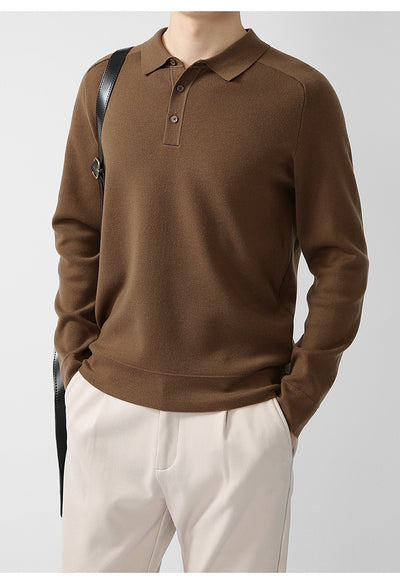 Suéter de Punto Casual en Lana de Cordero - Diseño Liso y Moderno - Image 37