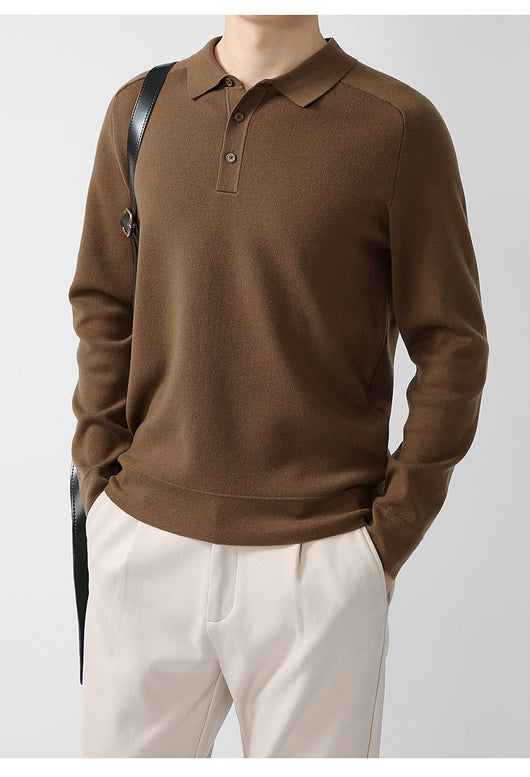 Suéter de Punto Casual en Lana de Cordero - Diseño Liso y Moderno - Image 37