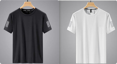 Playera Deportiva Hombre Cuello Redondo Colores Sólidos - Comodidad y Estilo - Image 12