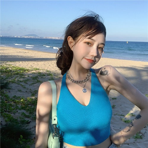 Top Corto Tejido Reversible con Tirantes - Image 10
