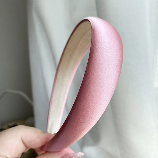 Diadema Retro de Satén con Esponja - Accesorio para Cabello Francés de Ancho Generoso - Image 40