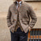 Chaqueta Bomber Tweed con Forro Polar Ajustada y Cuello de Pie