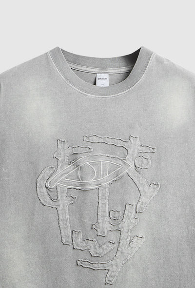 Camiseta Hombre Lavada con Bordado Artesanal Corte Relajado - Image 12