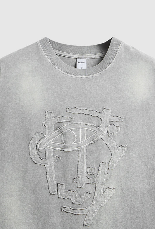 Camiseta Hombre Lavada con Bordado Artesanal Corte Relajado - Image 12
