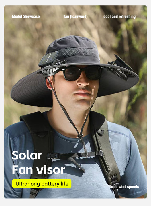 Gorra Pesquera con Ventilador Solar y Batería de Larga Duración - Image 15