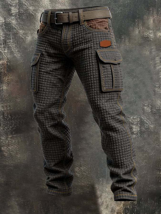 Pantalones de Trabajo Vintage Punk para Hombre - Image 13