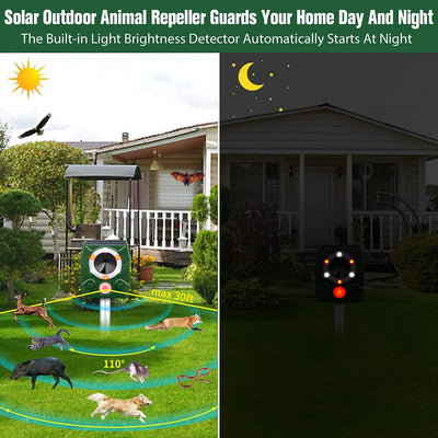 Repelente Ultrasónico Solar para Perros y Aves con Carga y Voz - Image 17