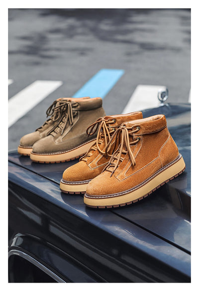 Botas Plataforma de Cuero Genuino Estilo Retro Británico - Image 15