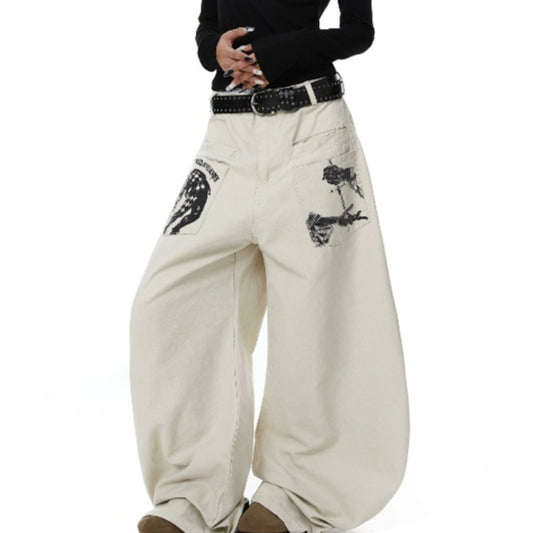 Pantalones Casuales Unisex con Bolsillos Invertidos y Diseño de Cuchilla Curva