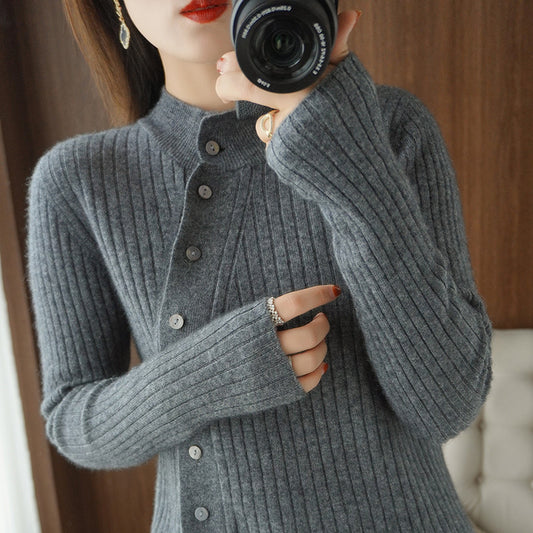 Cardigan de Cachemira Otoño Invierno con Diseño Exclusivo Minimalista