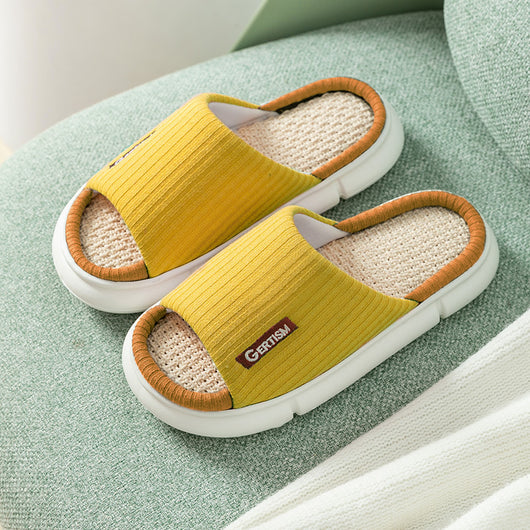 Sandalias y Pantuflas de Lino con Suela Reforzada - Image 8